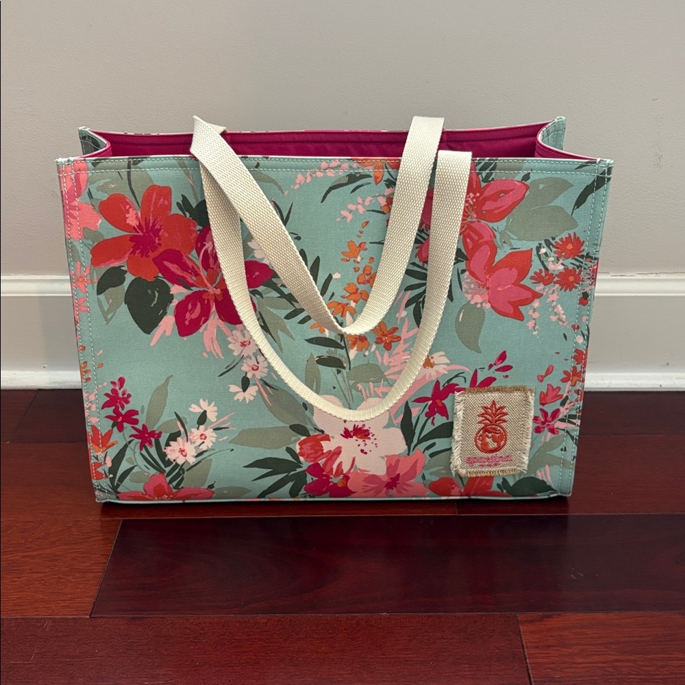Spartina Market Tote Alljoy Landing Sea Foam